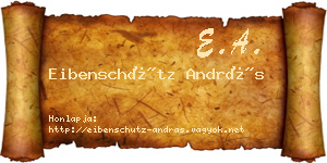 Eibenschütz András névjegykártya